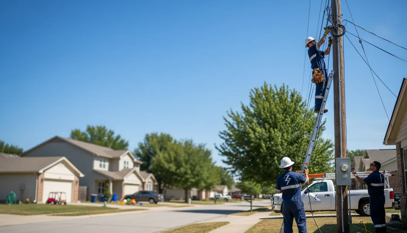 Residential electrician providing installation services in Rock, WV